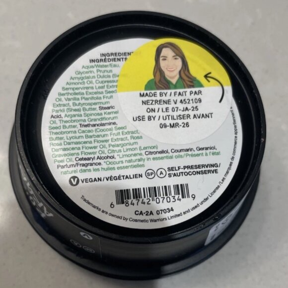 Lush Ro's Argan Fresh Handmade Cosmetics Vegan Body Conditioner Goji berry jiuce - Picture 5 of 5